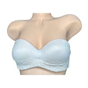 Victorias Secret Bra 34B Beige Nude Body by Victoria Lined Strapless